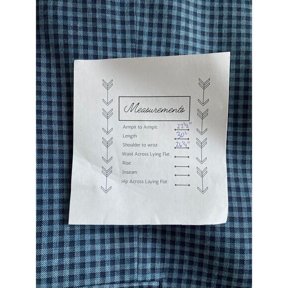 Michael Kors Blazer Sport Coat Navy and Light Blue Gingham Mens 44L Twee - Picture 11 of 11